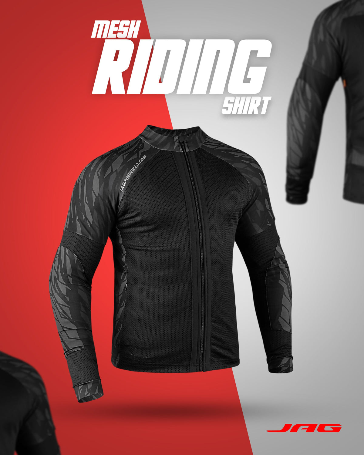 Camisa de motocicleta de malla JAG | Protección con certificación CE