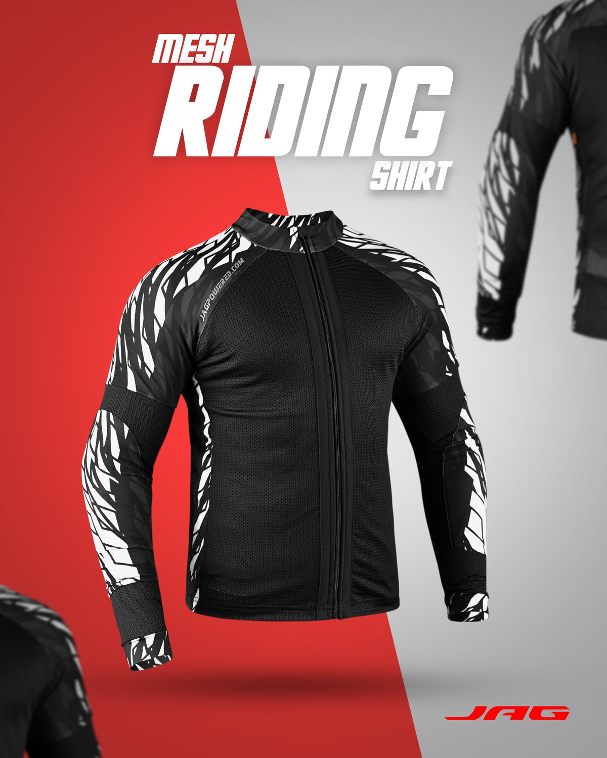 Camisa de motocicleta de malla JAG | Protección con certificación CE