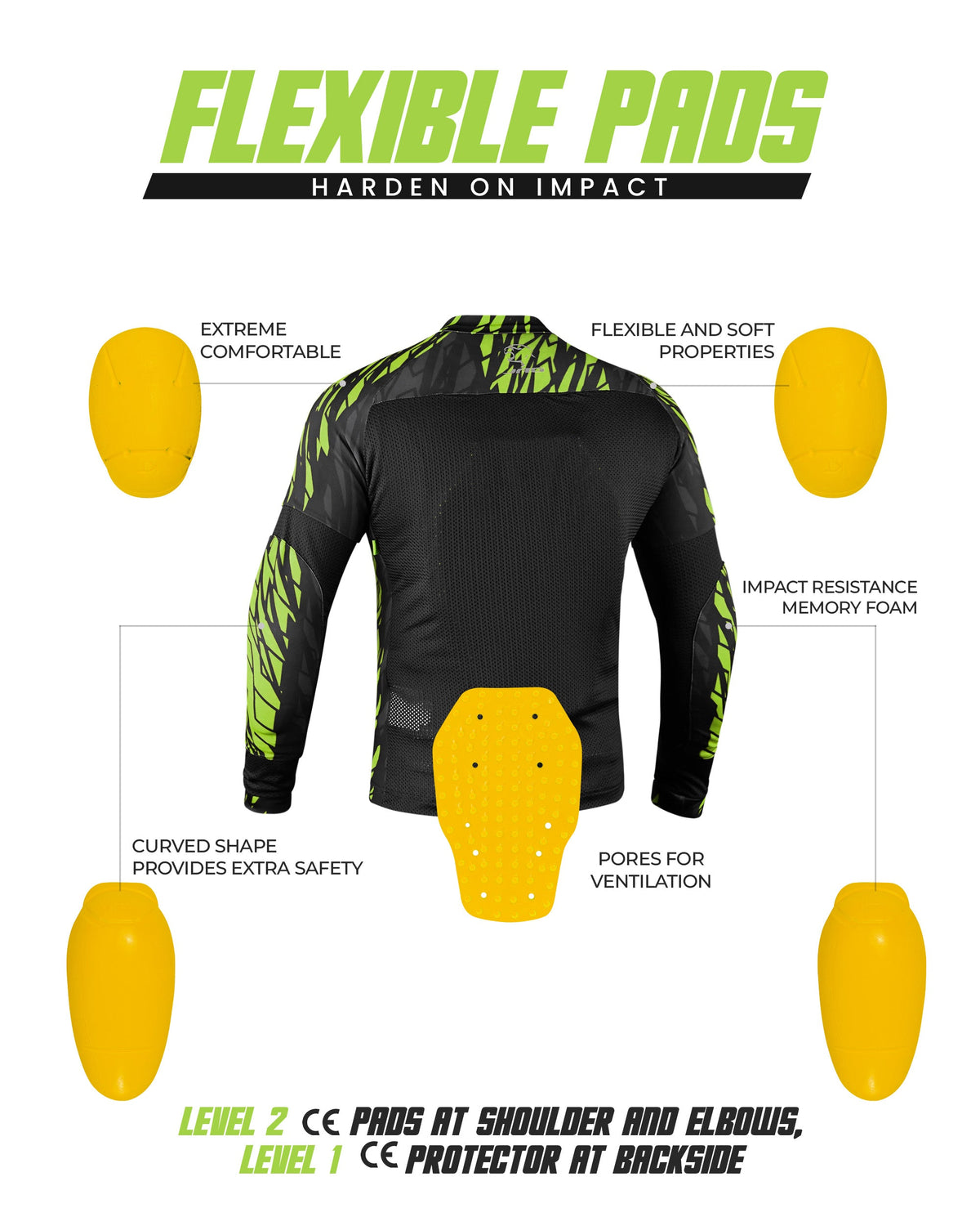 Camisa de motocicleta de malla JAG | Protección con certificación CE