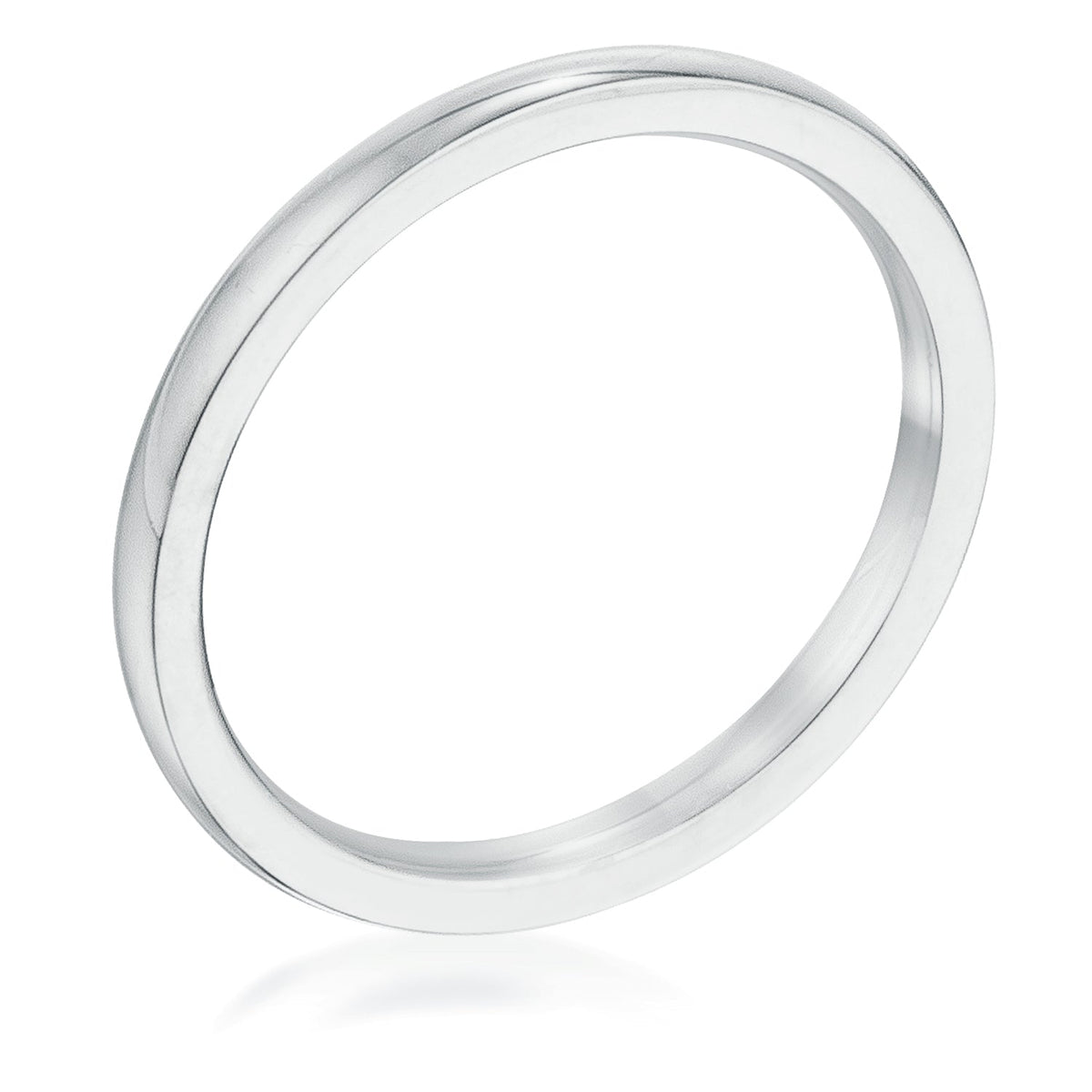 Avera Ion Plated Gold Stainless Steel Wedding Band Pink