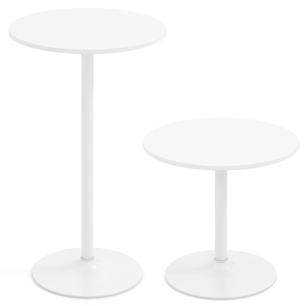 Round Bistro Table 40 Inch Bar Height Tall Coffee Cocktail Table