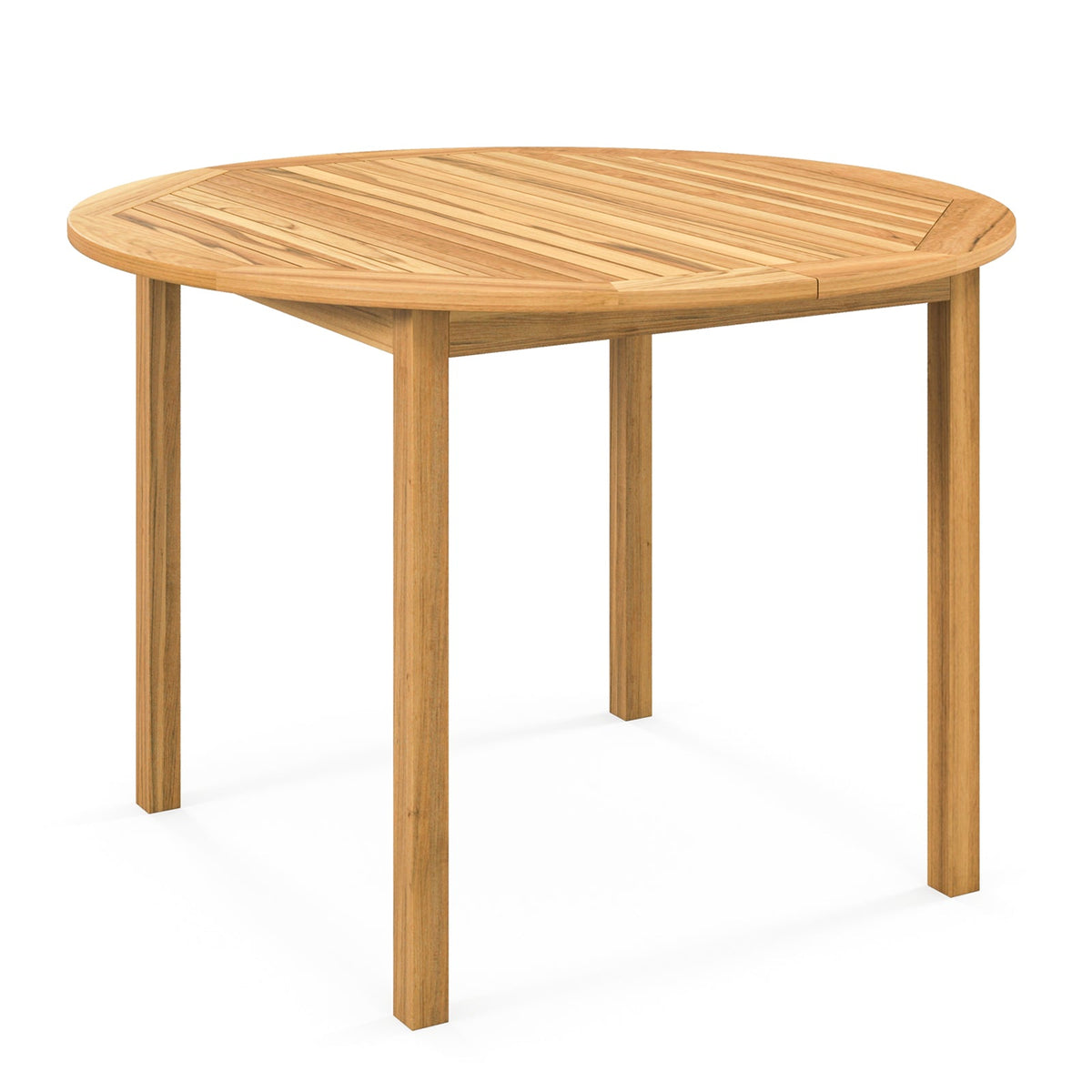 4-Person Large Round Outdoor Dining Table