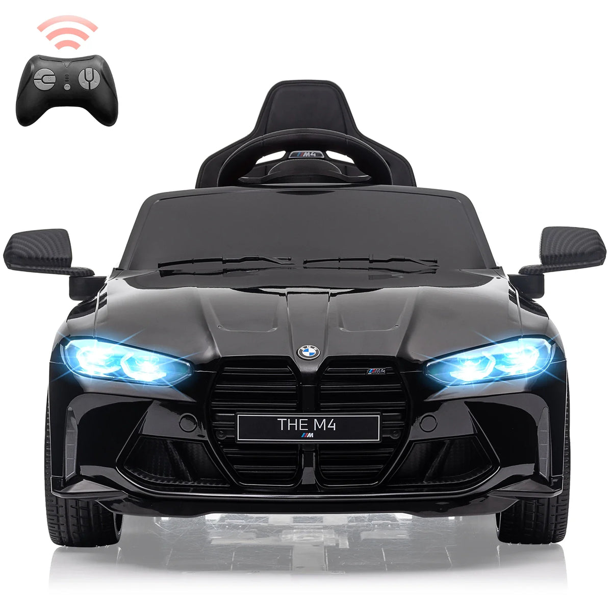 12V Ride On Car for Kids,Toddler Electric Vehicle with Remote Control,3 Speed,Led Light,Suspension System,3 Speeds, Bluetooth