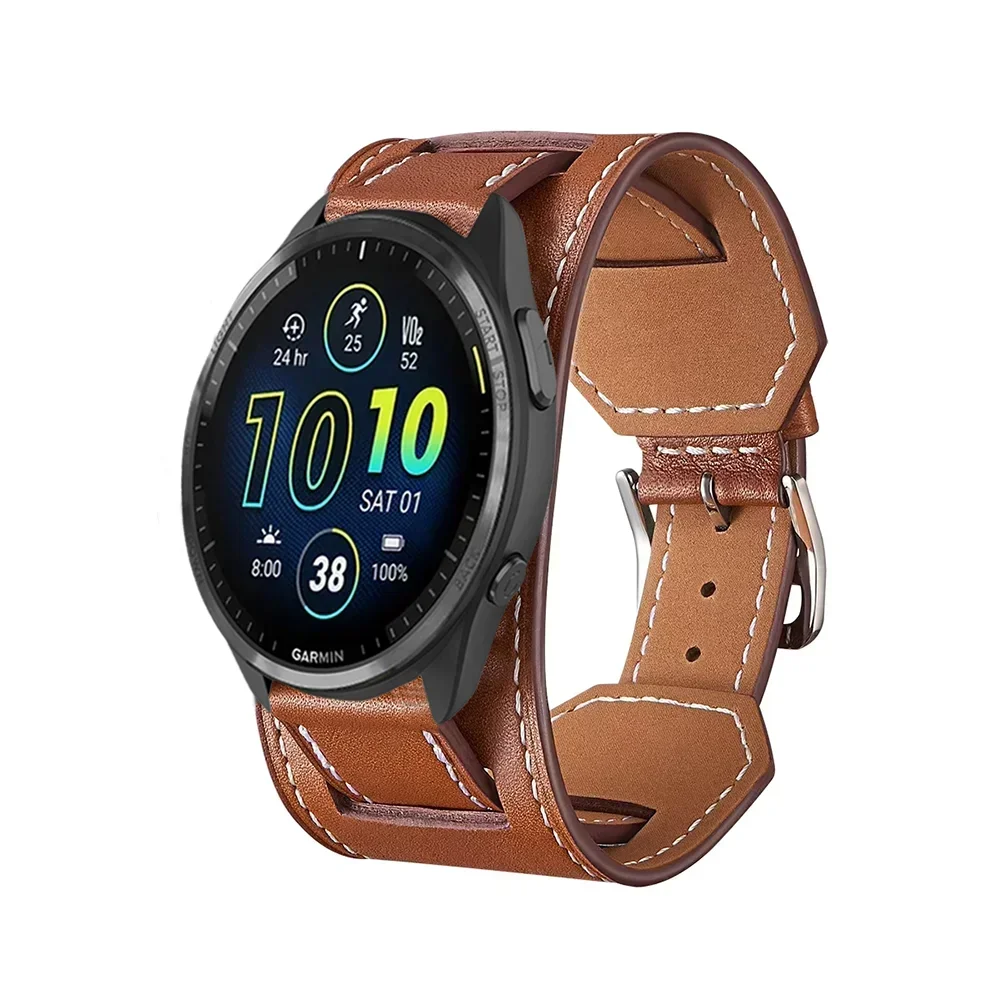 Garmin Leather Watch Band - Classic Strap
