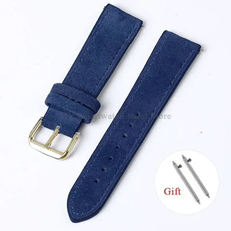 Amazfit Leather Watch Strap Vintage Suede Quick Release - Handmade Stitching