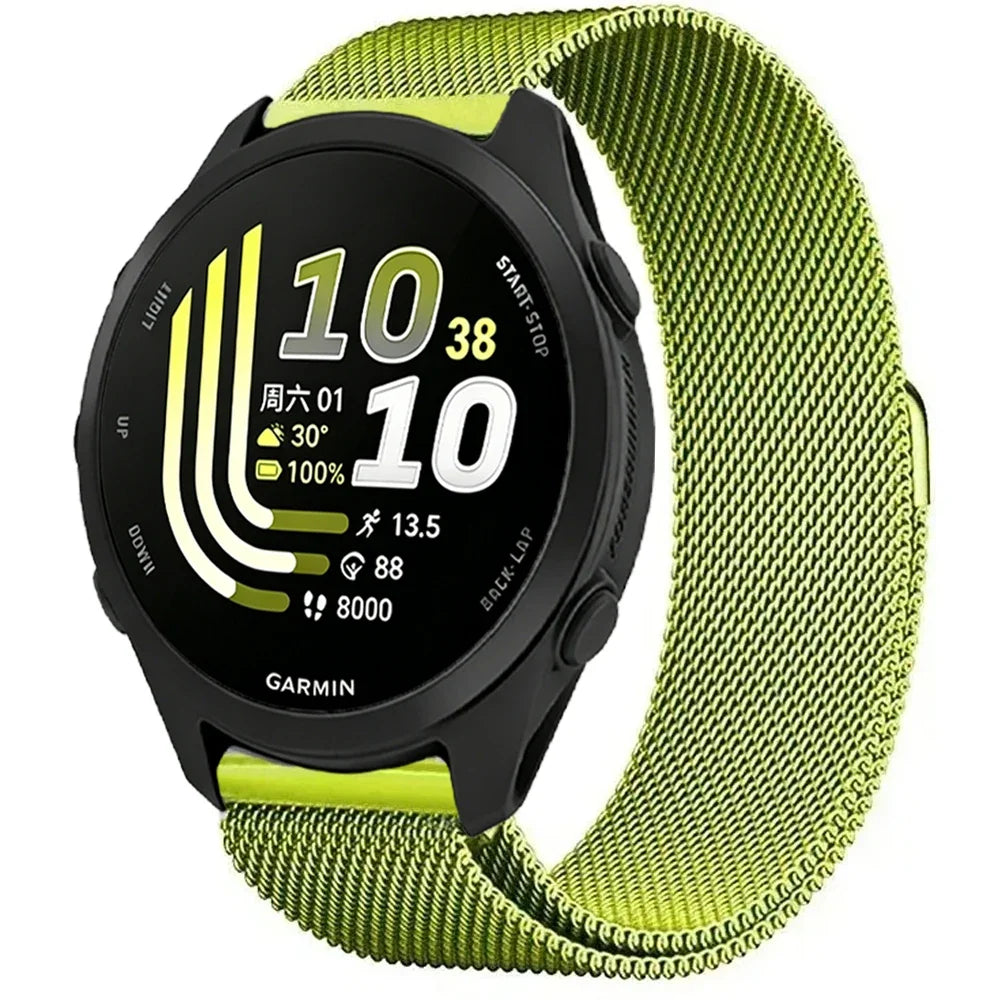 Garmin Milanese Smartwatch Band - Magnetic Metal Strap
