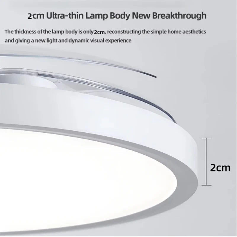 Modern Invisible LED Ceiling Fan with Light Large Air Volume 3 folding blades for Bedroom Dining room Electric fan AC220V