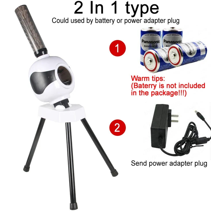 Máquina automática de servicio de bádminton Robot Regalo para adultos y niños Dispositivo portátil de entrenamiento de lanzamiento de bolas para exteriores e interiores para principiantes