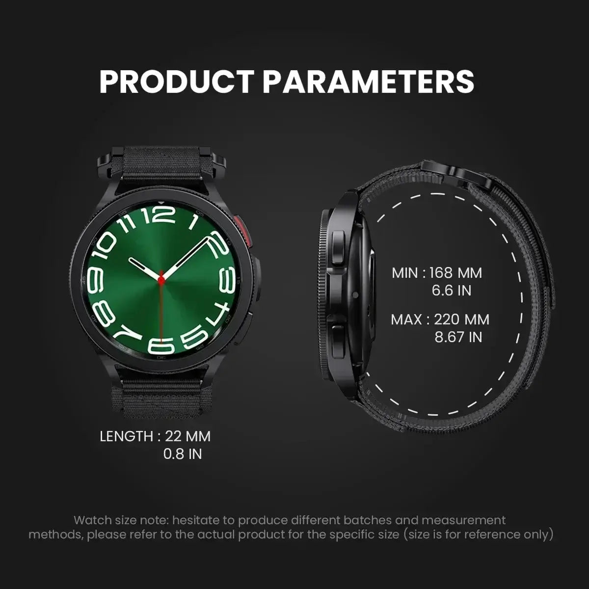 Amazfit Watch Band Replacement - Comfortable Nylon Strap for Smartwatch