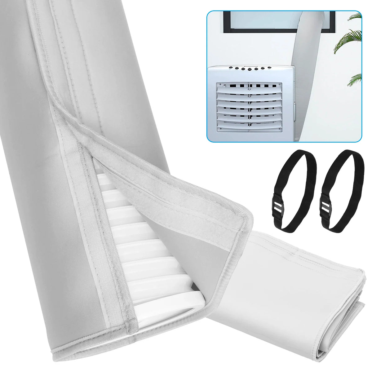 Air Conditioner Hose Protection Cover Insulated AC Hose Duct Vent Cover Easy Installation for Most 5inch to 5.9inch Exhaust Hose