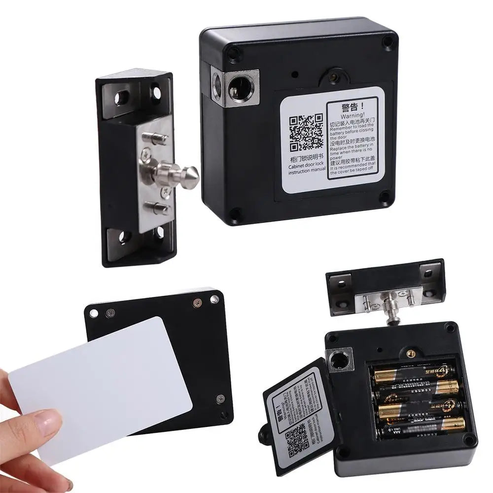 Hidden RFID Drawer & Cabinet Lock with IC Card Access – Bronze