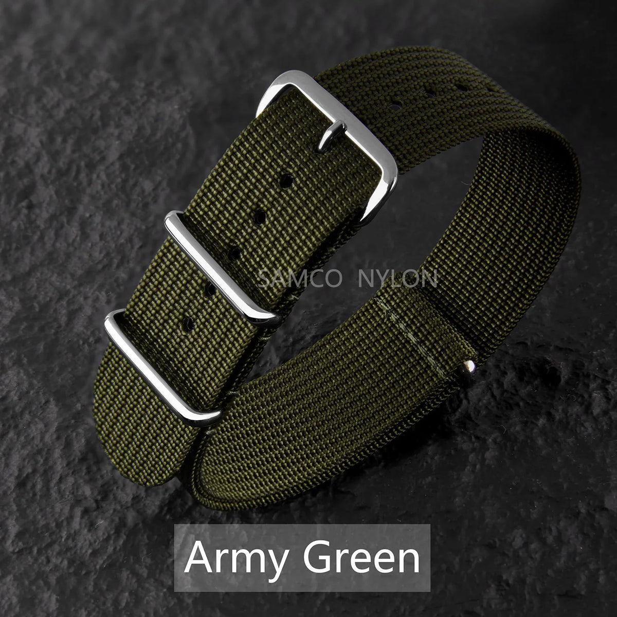 COROS Nylon Ribbed Watch Band For Smartwatch - Military Washable Strap