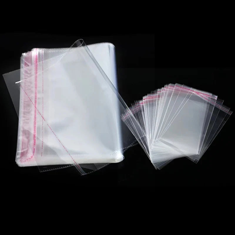 Bolsa de embalaje resellable para joyas, accesorios, dulces, OPP, autoadhesiva, transparente, para regalo o galletas