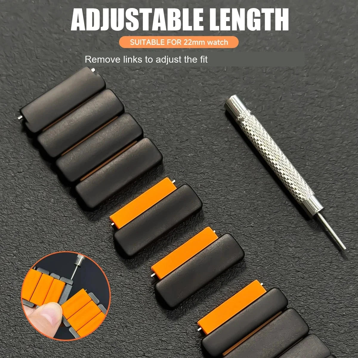 Google Pixel Watch 45mm Titanium Silicone Turtle Buckle Band