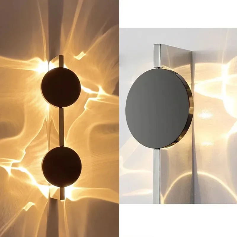 Aplique de pared LED moderno giratorio ondulado Lámpara de pared de acero inoxidable Apliques de pared de ambiente Luces de cabecera de dormitorio de hotel