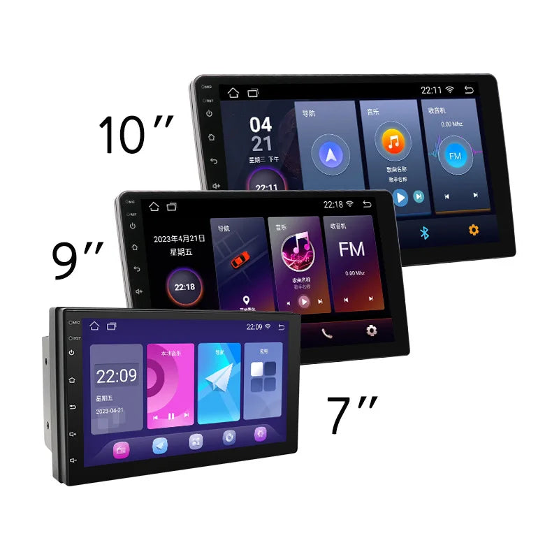 Car Touch Screen Display with Wireless CarPlay & Android Auto – 7/9/10 Inch
