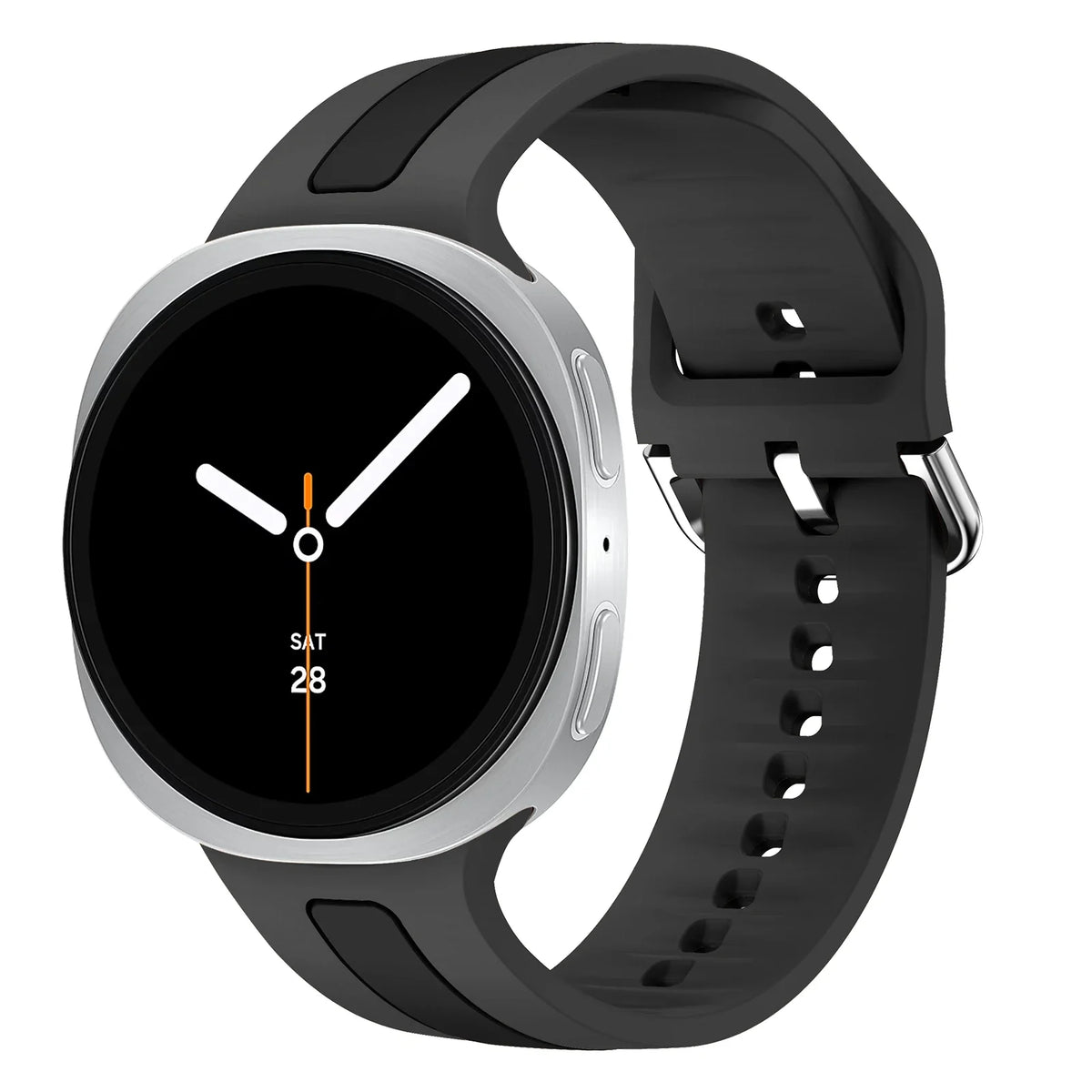 Samsung Galaxy Silicone Two-Tone Sport Watch Band - Watch8/Watch8 Classic/Watch9