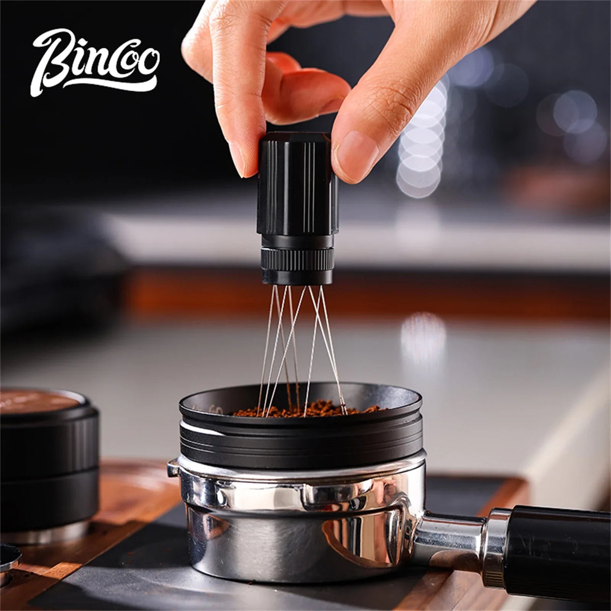 Bincoo Espresso WDT Tool, Professional Coffee Distributor Needle for Breaking Clumps and Ensuring Even Grounds Preparation