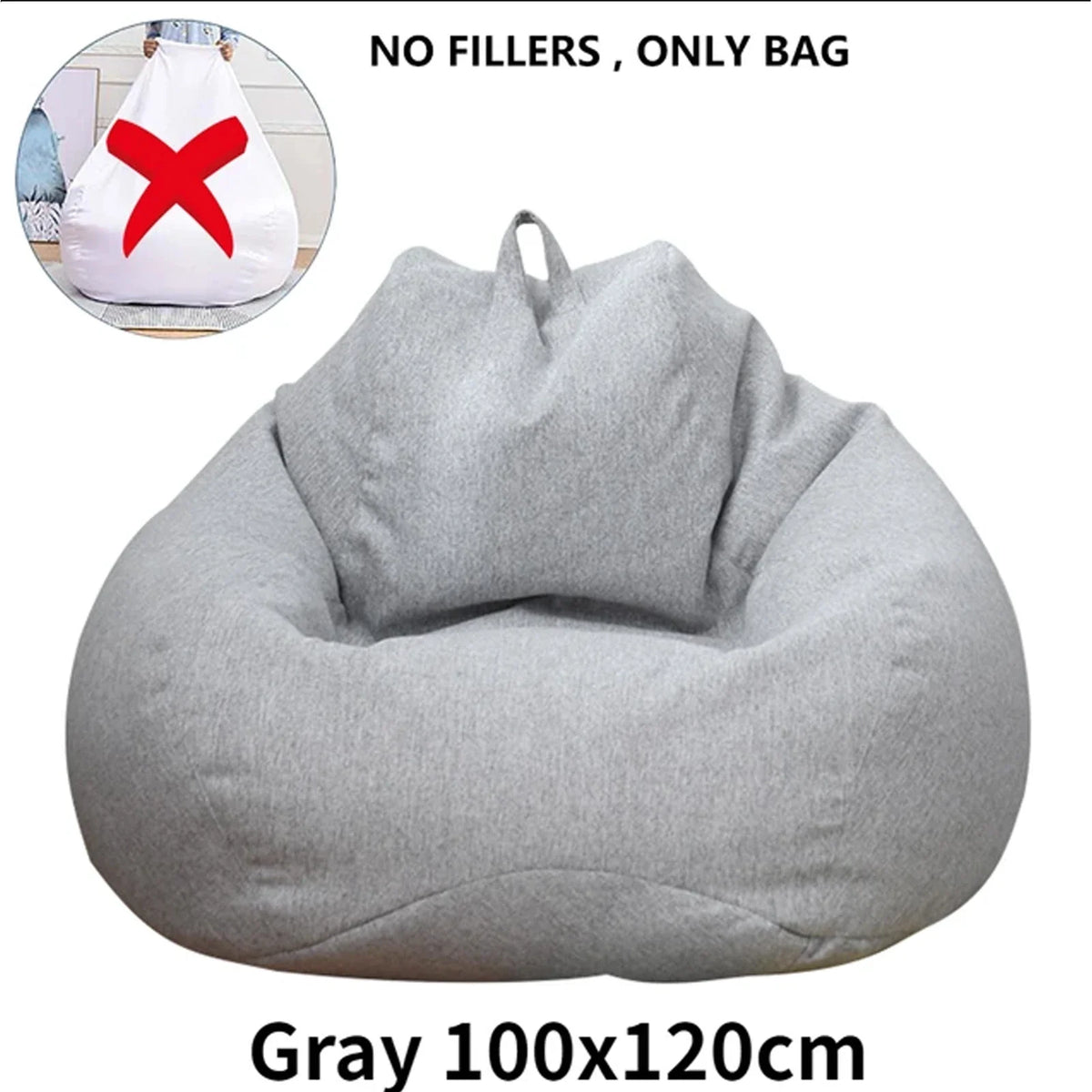 Lazy Sofas Cover Large Bean Bag Cover Without Filler And Sofa Inner Liner Living Room Home Tatami Lounger Comfortable Seat Cover