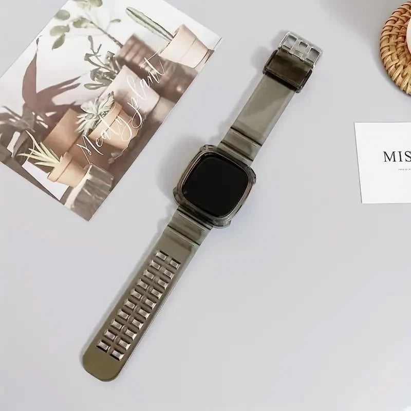 Fitbit Versa 3 / 4 Transparent Band with Integrated Case