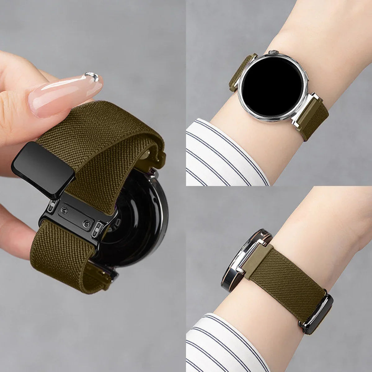 Garmin Braided Nylon Watch Band - Adjustable Strap