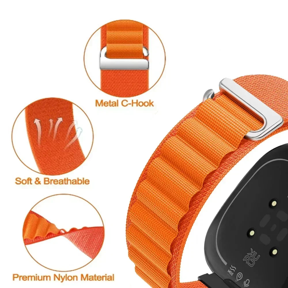 Fitbit Sense 1–2 / Versa 3–4 Alpine Nylon Loop Band