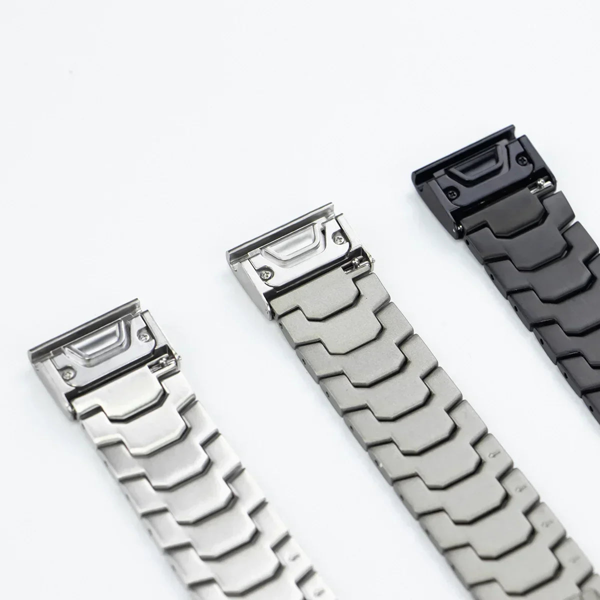 Garmin Stainless Steel Smartwatch Band - QuickFit Metal Bracelet