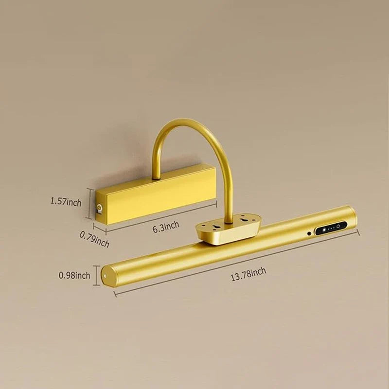 Lámpara de pared inalámbrica para sala de estar con control remoto, apliques LED de interior a pilas, luz para exhibir cuadros y pinturas con control remoto