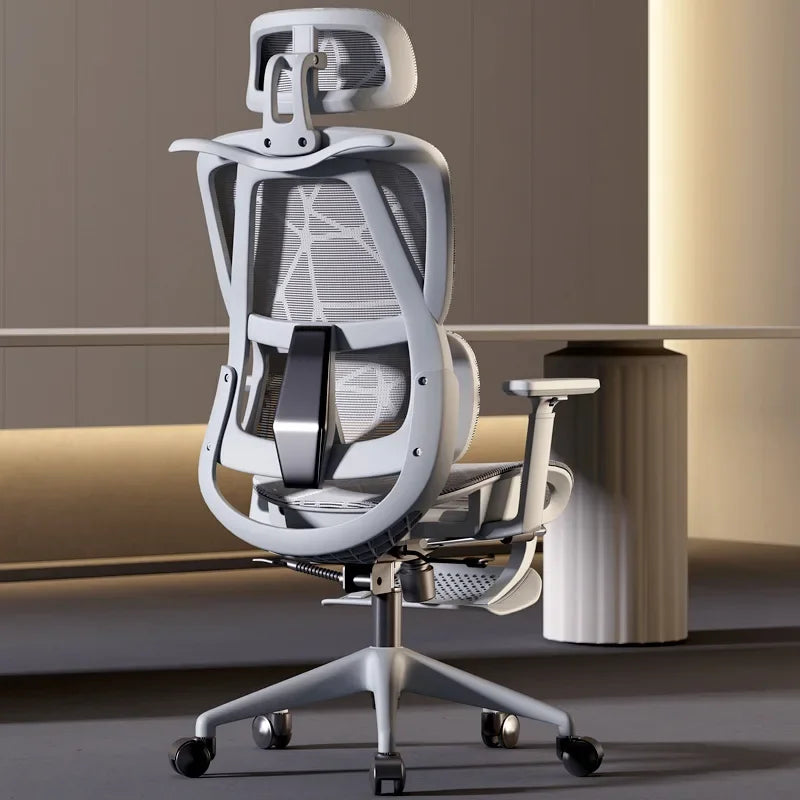 Silla ergonómica Silla de ordenador para el hogar Silla de oficina cómoda para sedentarismo Respaldo Asiento Escritorio de estudio Silla de estudio E-sports