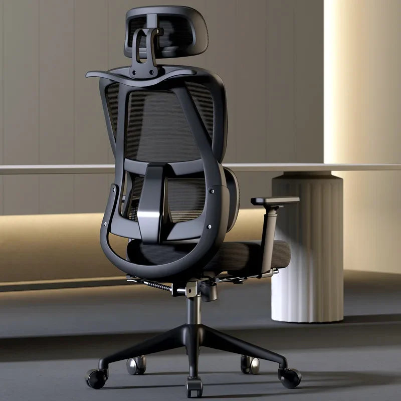 Ergonomic Computer Desk Chair Breathable Mesh Back Lumbar Support Adjustable Height Armrest Swivel Rolling Casters Home Office