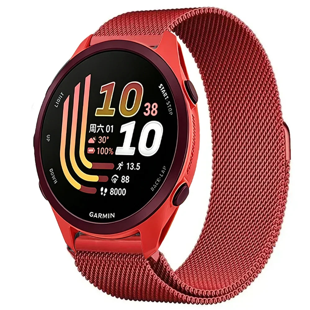 Garmin Milanese Smartwatch Band - Magnetic Metal Strap