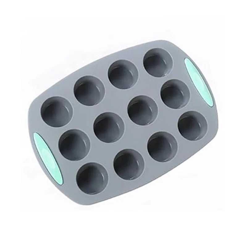Moldes de silicona acanalados antiadherentes para hornear pasteles, de fácil desmolde, con moldes para muffins, para donas y para pan de molde