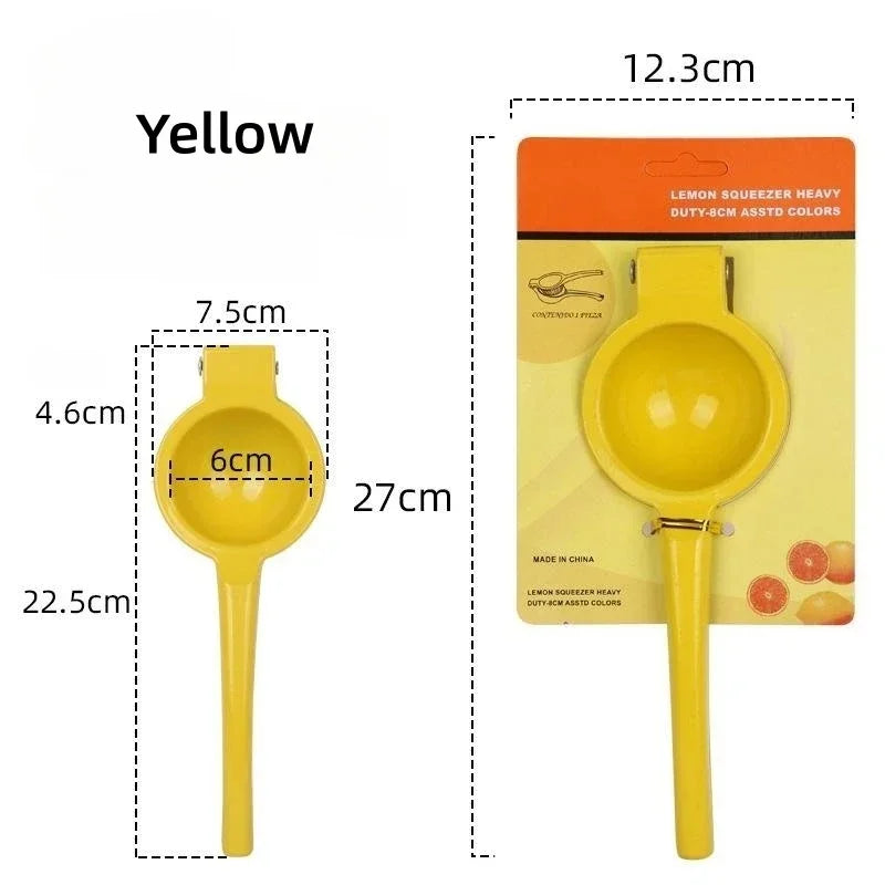 Exprimidor manual de limones de aleación de aluminio, exprimidor de naranjas a mano, mini exprimidor doméstico, clip para limones, prácticos utensilios de cocina