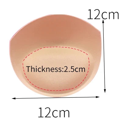 1pair Sponge Inserts In Bra Padded for Swimsuit Breast Push Up Fill Brassiere Breast Patch Pads Women Intimates Accessories