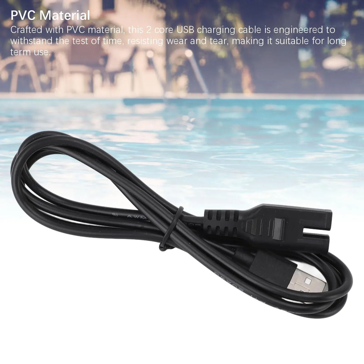 Cable de carga para aspiradora de piscina, PVC de carga rápida, cable de carga USB para aspiradora de piscina 28620 28620E CL1704, aspiradora de piscina portátil recargable