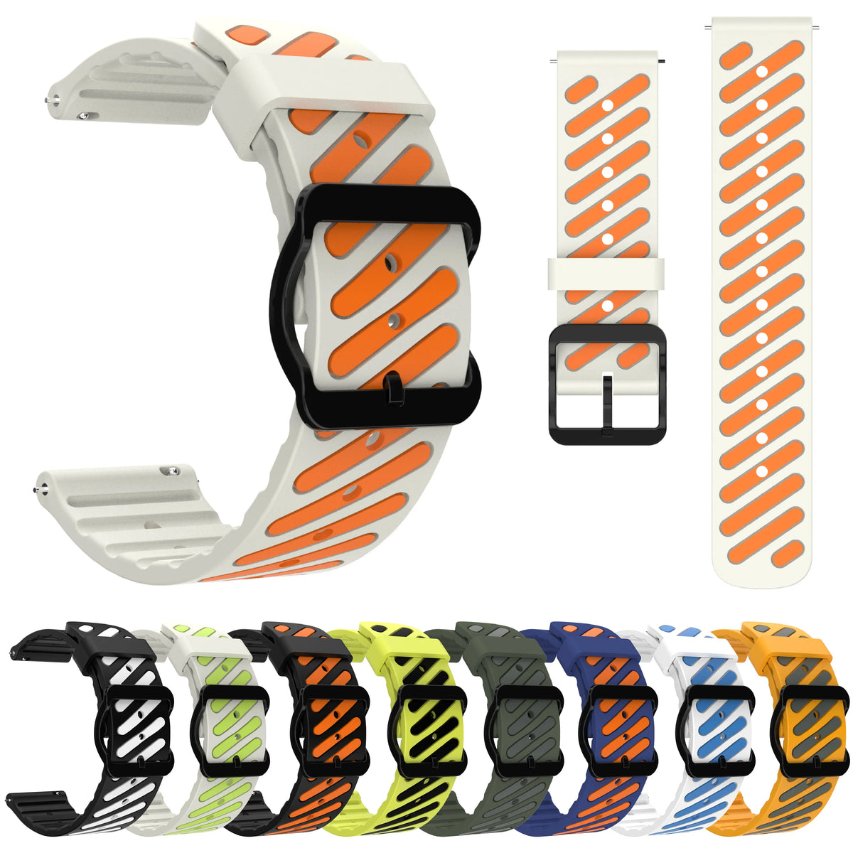 Garmin Silicone Watch Band - Two-Tone Quick Release Strap