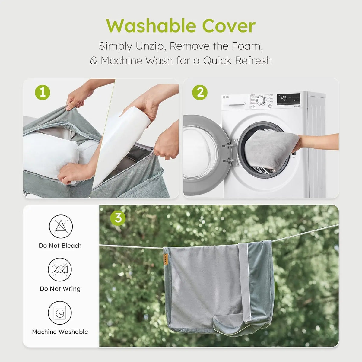 Cama ortopédica extragrande para perros con espuma viscoelástica refrescante, funda impermeable lavable y base antideslizante, gris claro