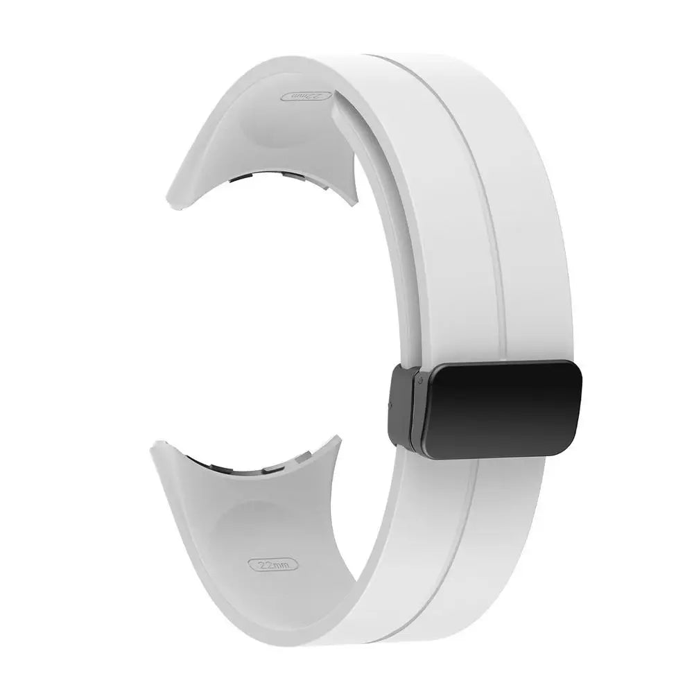 Google Pixel Watch Magnetic Silicone Folding Buckle Band