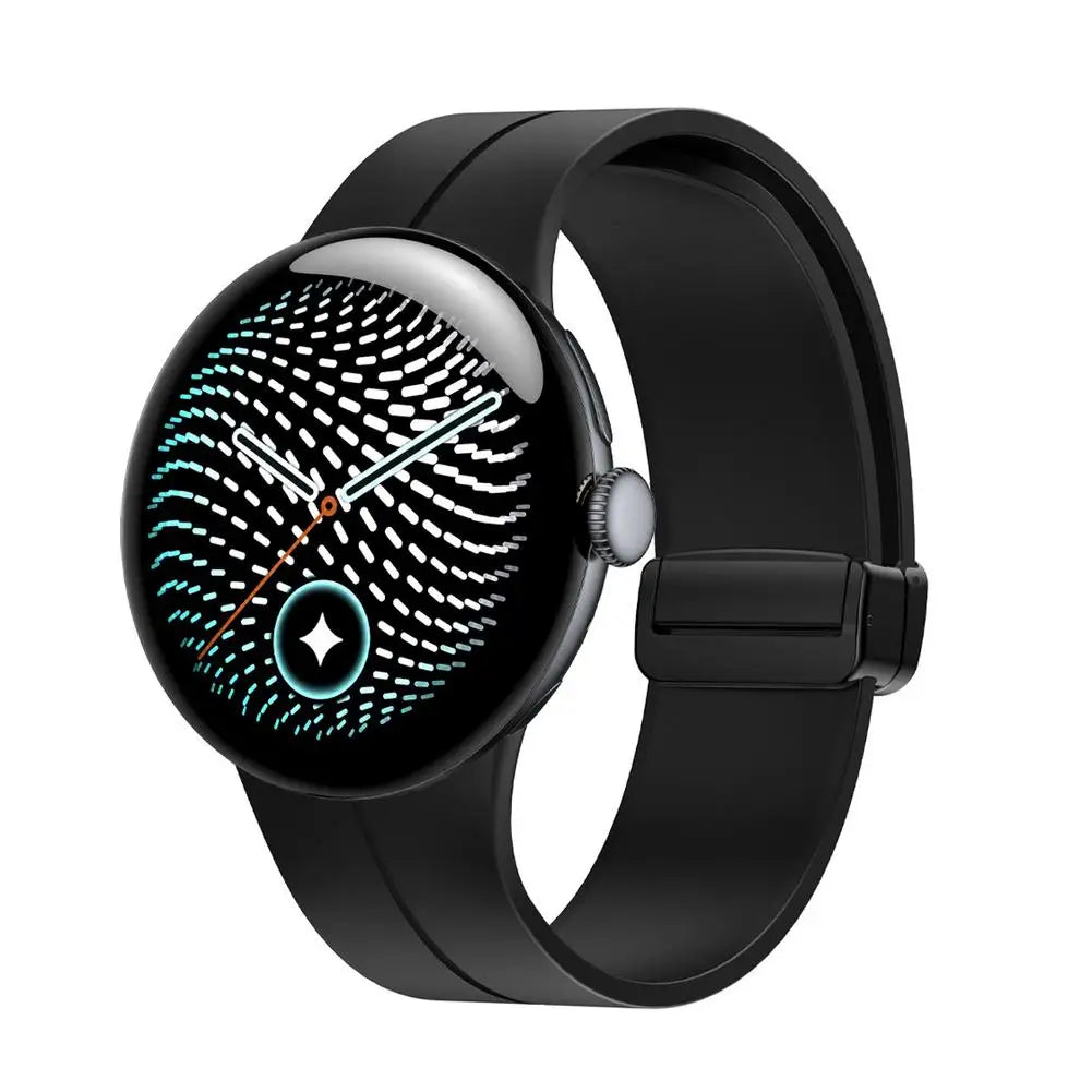 Google Pixel Watch Magnetic Silicone Folding Buckle Band