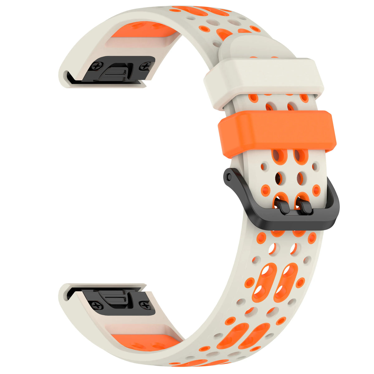Garmin Two-Tone Silicone Smartwatch Band - QuickFit Sport Strap