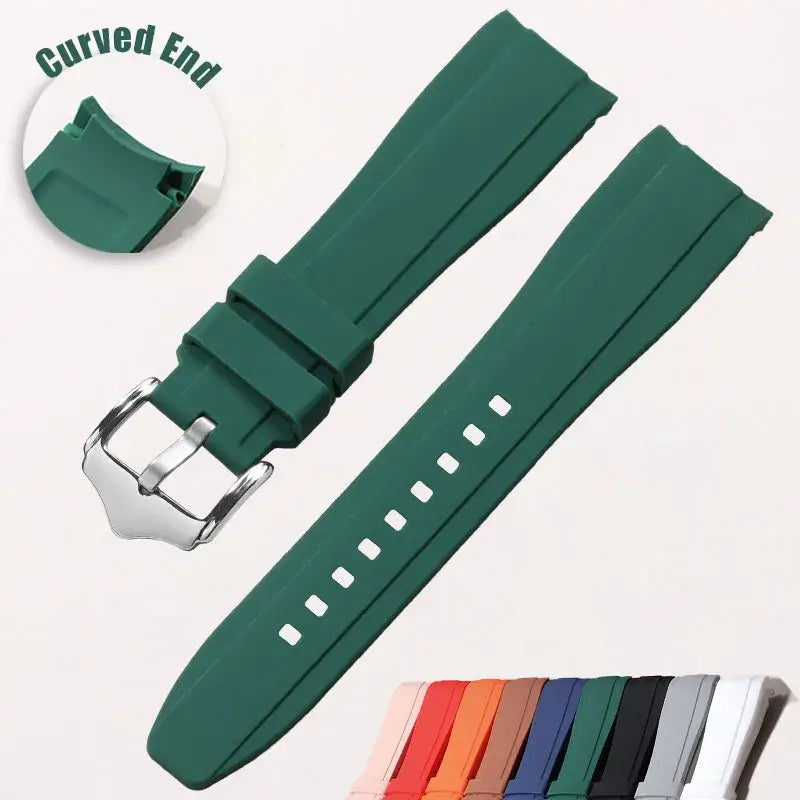 Amazfit Silicone Watch Band Curved End Waterproof Comfort Fit