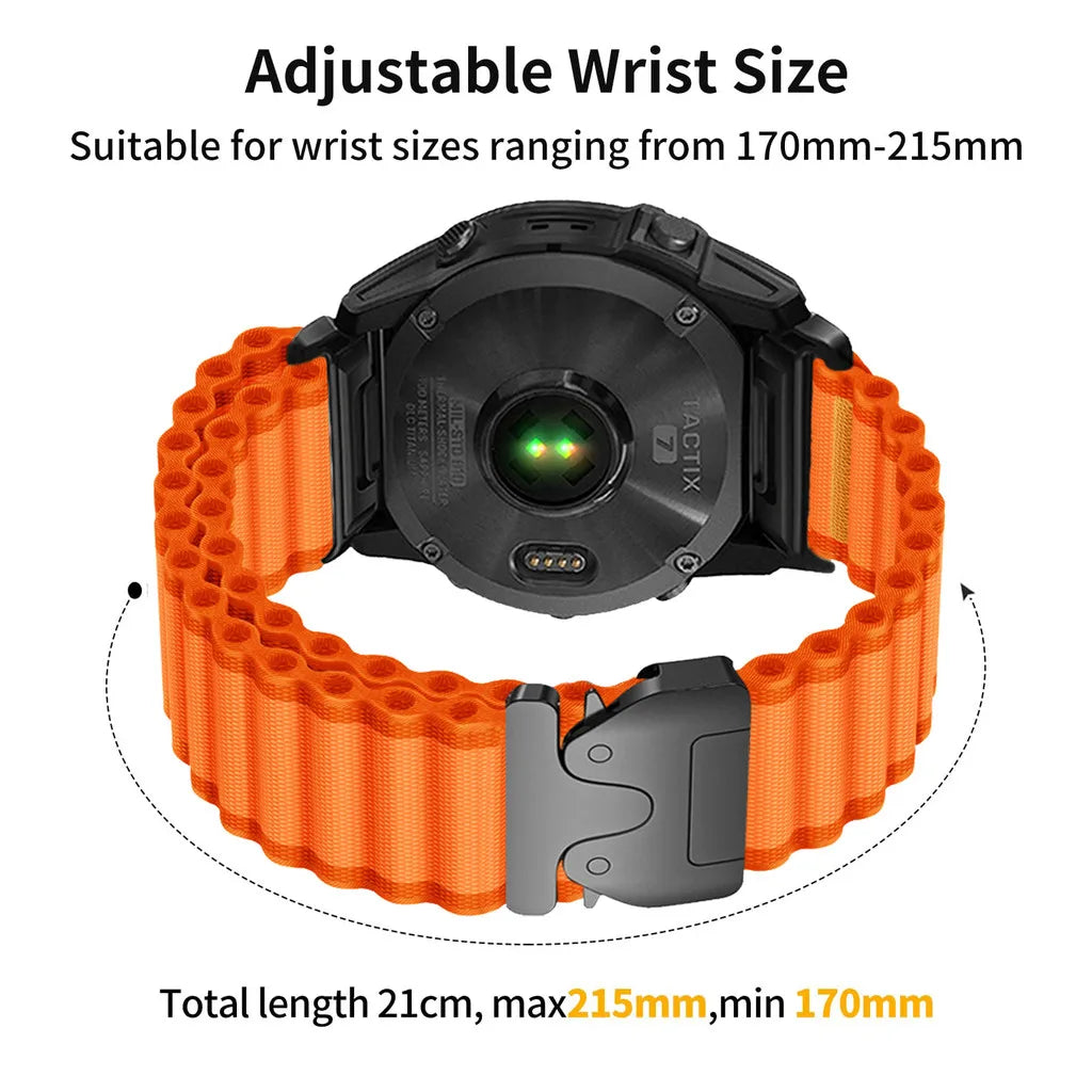 Garmin Woven Nylon Smartwatch Band - QuickFit Sport Strap