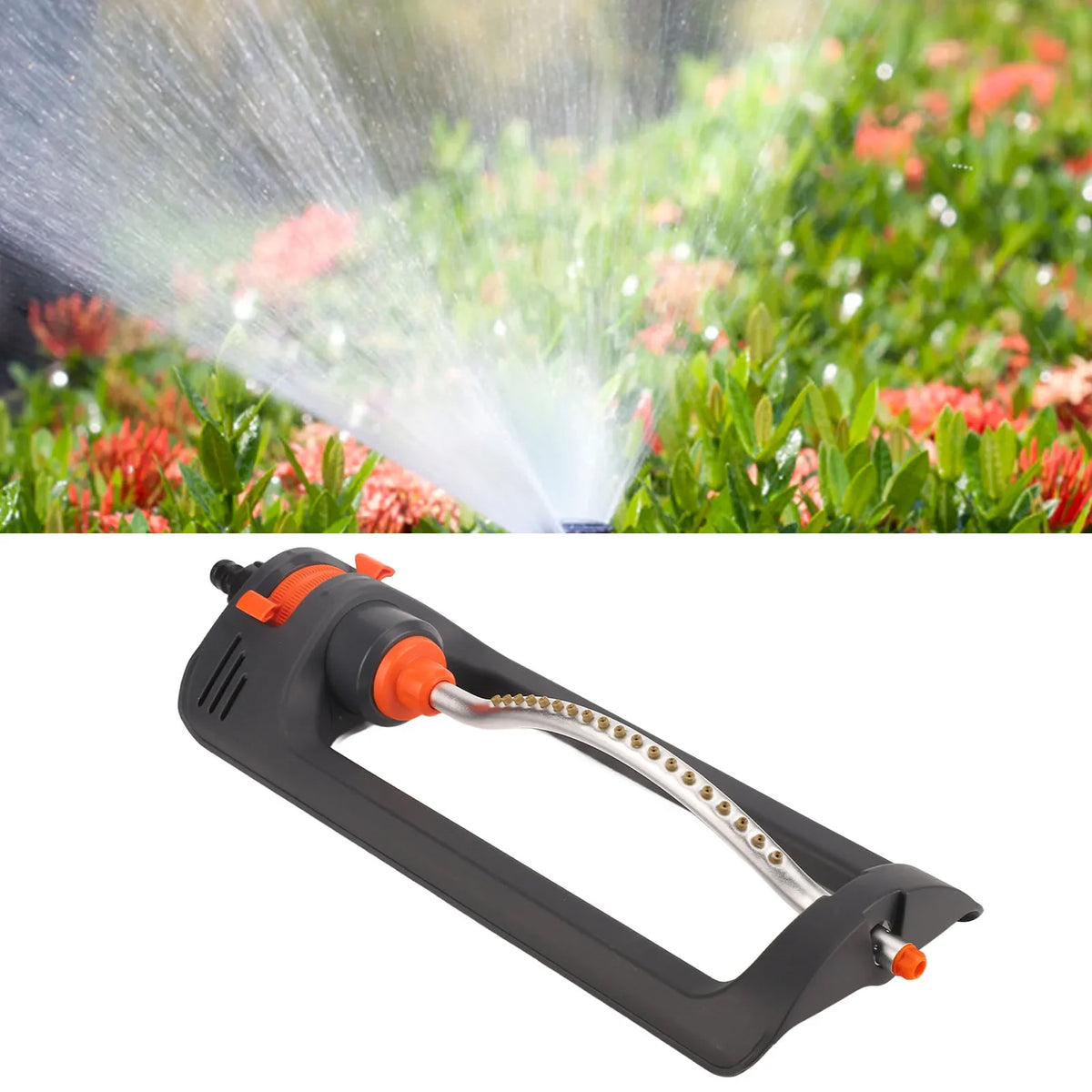 Rociador de césped oscilante automático de 19 orificios, 4 modos, dispositivo de riego para jardín doméstico y riego agrícola