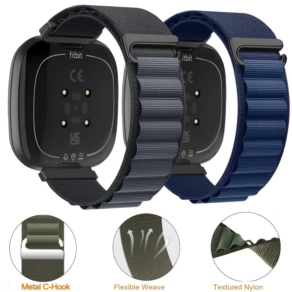 Fitbit Sense 1–2 / Versa 3–4 Alpine Nylon Loop Band