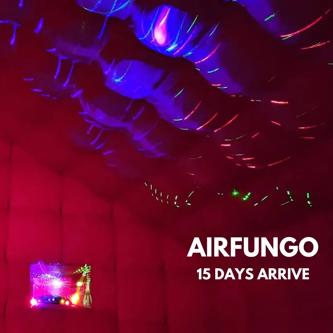 Tienda inflable negra con forma de cúpula para discoteca, cubo para bodas, cenador cuadrado, pabellón de fiesta grande portátil para eventos al aire libre
