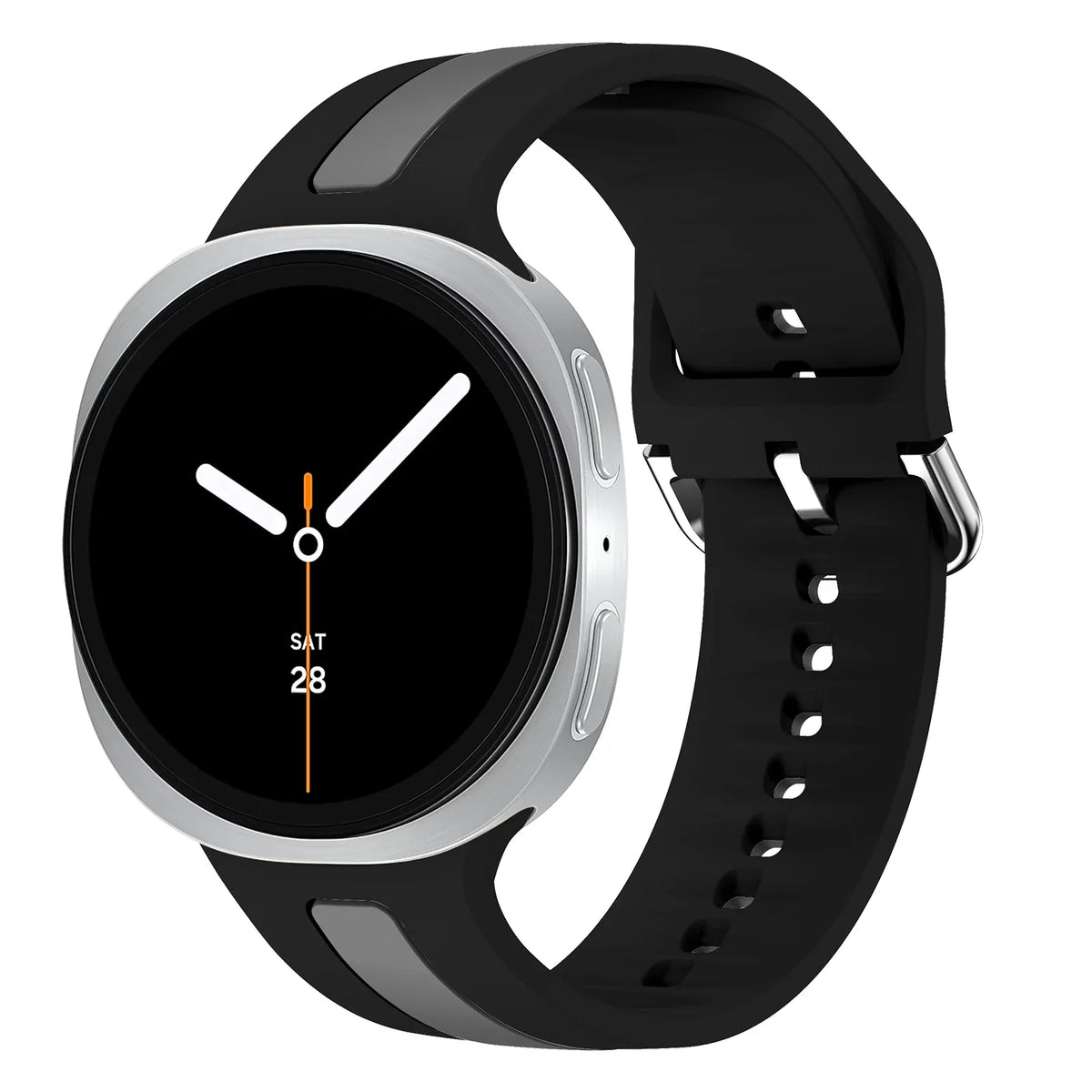 Samsung Galaxy Silicone Two-Tone Sport Watch Band - Watch8/Watch8 Classic/Watch9