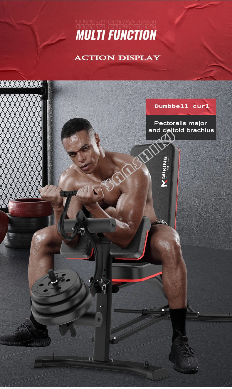 Multi-Function Weightlifting Bench – Adjustable Home Gym Fitness Bench