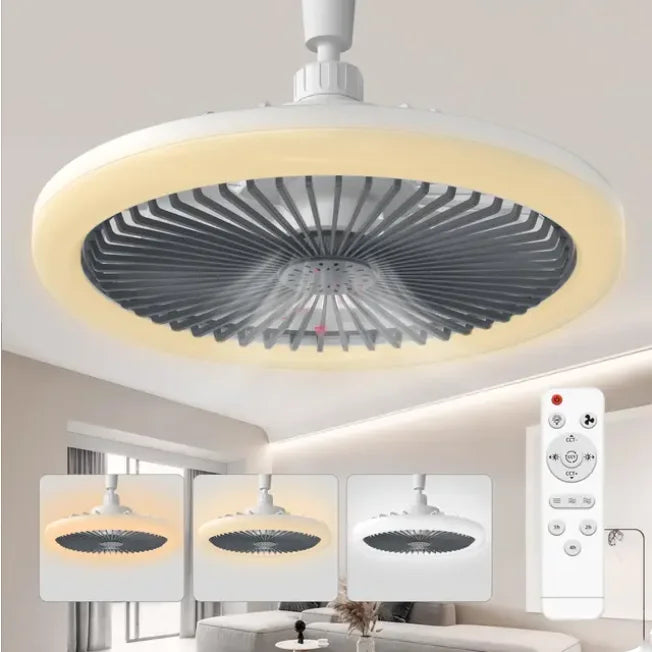 Modern ceiling fan with light LED Fan Light E27 Screw Fan Light Remote Control Light Fan Ceiling Room decoration AC85-260V