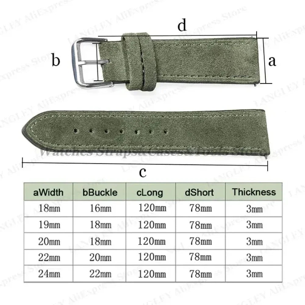 COROS Suede Leather Watch Band for COROS Smartwatch Unisex Comfort Strap