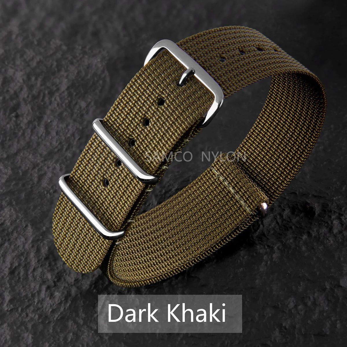 COROS Nylon Ribbed Watch Band For Smartwatch - Military Washable Strap